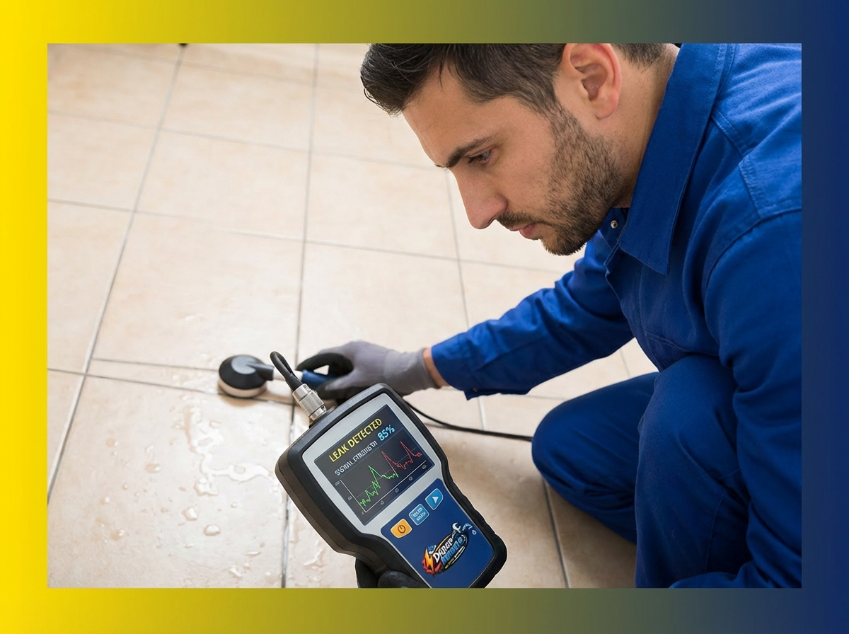 Recherche de fuite avec appareil